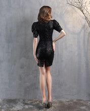Load image into Gallery viewer, Hadleigh Evers Glitter Mini Dress
