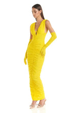 Load image into Gallery viewer, Kordyn Ruched Maxi Dress With Gloves Set
