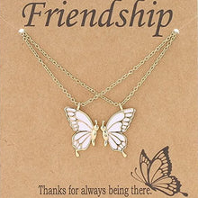 Load image into Gallery viewer, Bella Best Friend Butterfly Two Piece Necklace Set
