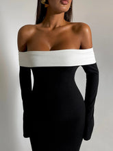 Load image into Gallery viewer, Kelly Off Shoulder Long Sleeve Bodycon Maxi Dress
