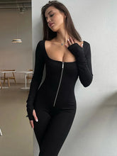 Load image into Gallery viewer, Alexia Long Sleeve Bodycon Jumpsuit
