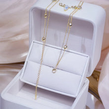 Load image into Gallery viewer, Cecile Love Heart Double Layer Gold Necklace
