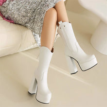 Load image into Gallery viewer, Elliana Platform High Heel Ankle Boots
