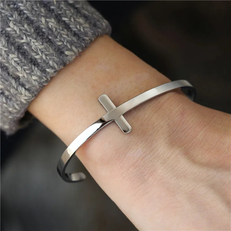 Amiri Cross Cuff Bracelet