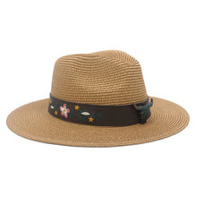 Load image into Gallery viewer, Layla Kate Bull Straw Wide Brim Panama Hat
