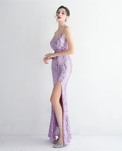 Load image into Gallery viewer, Leanna Ellen Mermaid Slit Maxi Dress
