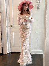Load image into Gallery viewer, Galilea Lace Long Sleeve Maxi Dress
