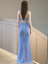 Load image into Gallery viewer, Brooklyn Alice Glitter Slit Maxi Dress
