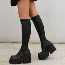 Load image into Gallery viewer, Lammi Chunky Knee High Platform Boots

