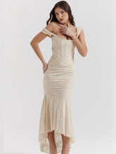 Load image into Gallery viewer, Angie Marissa Ruched Maxi Dress
