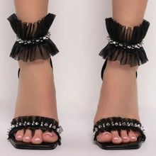 Load image into Gallery viewer, Joanna Mesh Studded High Heels
