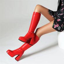 Load image into Gallery viewer, Margaret Mid-Calf Platform High Heel Boots
