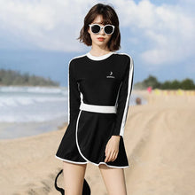 Load image into Gallery viewer, Penny Long Sleeve Swimsuit Dress
