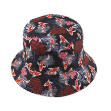 Load image into Gallery viewer, Gold Fish Reversible Bucket Hat
