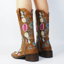 Load image into Gallery viewer, Sienna Floral Mid-Calf Western Boots
