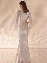 Load image into Gallery viewer, Julissa Robin Sequin Long Sleeve Maxi Dress
