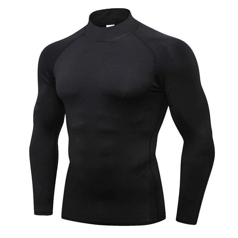 Cannon Turtleneck Compression Long Sleeve T-Shirt