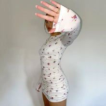 Load image into Gallery viewer, Addison Floral Long Sleeve Bodycon Mini Dress
