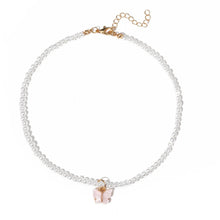 Load image into Gallery viewer, Chandel Butterfly Pearl Necklace

