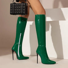 Load image into Gallery viewer, Freya Knee-High Pointed Toe High Heel Boots
