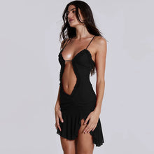 Load image into Gallery viewer, Adalee Mesh Cut Out Mini Dress
