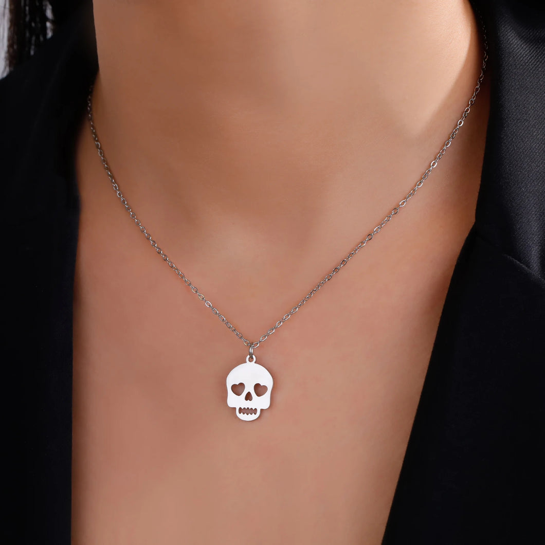 Lise Horror Love Skull Necklace