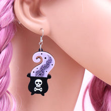 Load image into Gallery viewer, Poison Potion Cauldron Earrings
