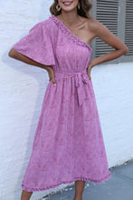 Load image into Gallery viewer, Jaylani One Shoulder Midi Dress
