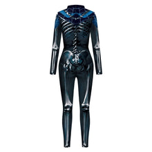 Load image into Gallery viewer, Ester Spider Web Skeleton Halloween Jumpsuit
