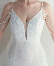 Load image into Gallery viewer, Alice Aubrey Beaded Mermaid Maxi Dress
