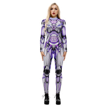 Load image into Gallery viewer, Lavender Cyber Futuristic Robot Halloween Jumpsuit
