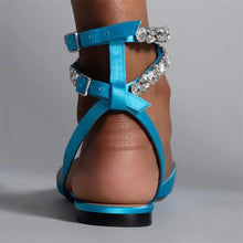 Load image into Gallery viewer, Esme Rhinestone Pointed Toe Sandals
