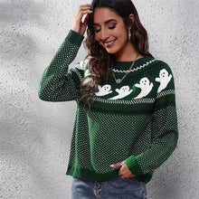 Load image into Gallery viewer, Sweet Ghosts Knit Sweater
