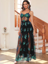 Load image into Gallery viewer, Estelle Sequin Slit Maxi Dress
