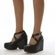 Load image into Gallery viewer, Lilith Chunky Platform High Heel Pumps
