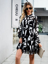 Load image into Gallery viewer, Leona Holly Pleated Long Sleeve Mini Dress
