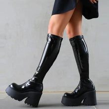 Load image into Gallery viewer, Lammi Chunky Knee High Platform Boots
