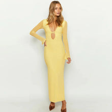 Load image into Gallery viewer, Angel Mesh Long Sleeve Maxi Dress
