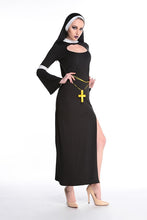 Load image into Gallery viewer, Hallie Haunted Nun Halloween Costume Dress Set
