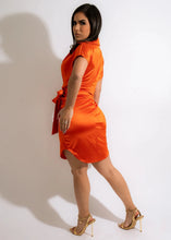 Load image into Gallery viewer, Elora Satin Bodycon Mini Dress
