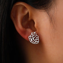 Load image into Gallery viewer, Lorrain Anatomical Heart Earrings
