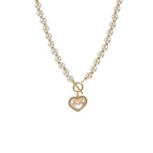 Load image into Gallery viewer, Catia Love Heart Pearl Necklace
