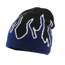 Load image into Gallery viewer, Ash Fire Flame Knit Beanie

