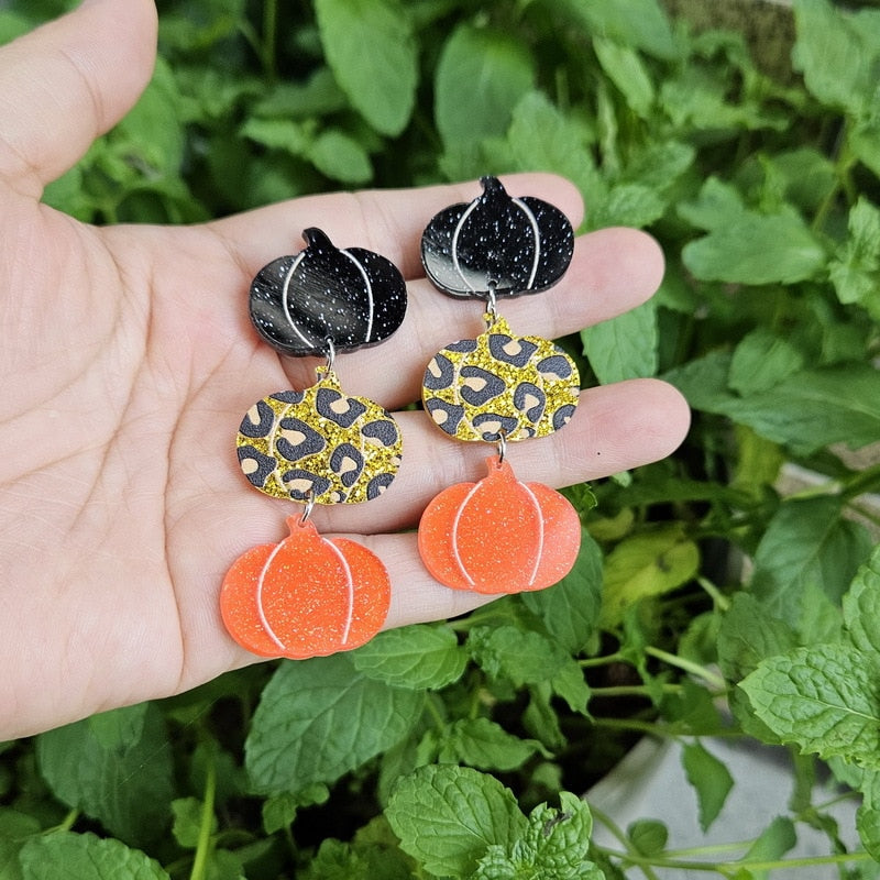Pumpkin Patterns Earrings