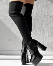 Load image into Gallery viewer, Allie Over The Knee Platform High Heel Boots
