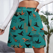 Load image into Gallery viewer, Witches Rule Halloween Mini Skirt
