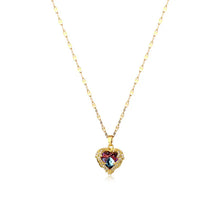 Load image into Gallery viewer, Chandele Love Heart Rhinestone Necklace

