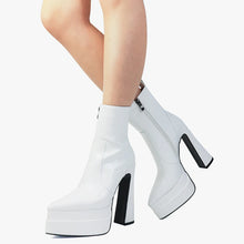 Load image into Gallery viewer, Lila Pointed Toe Platform High Heel Ankle Boots
