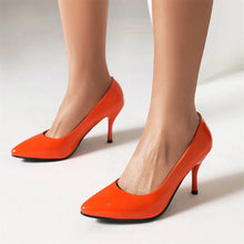 Load image into Gallery viewer, Angela Pointed Toe High Heel Pumps
