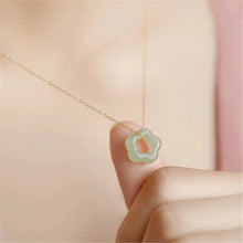 Load image into Gallery viewer, Chambrea Jade Stone Flower Necklace
